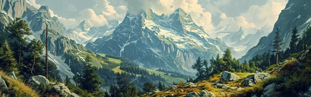 Illustration du rêve alpes