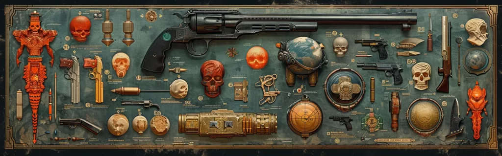 Illustration du rêve armes