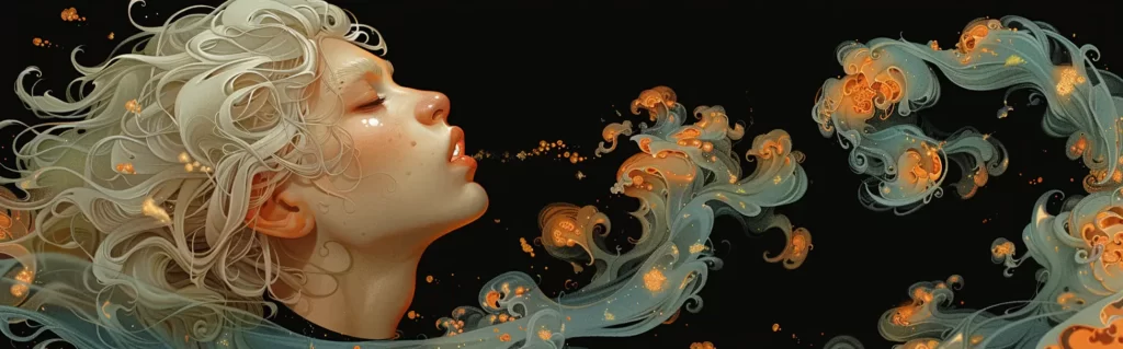 Illustration du rêve asthme