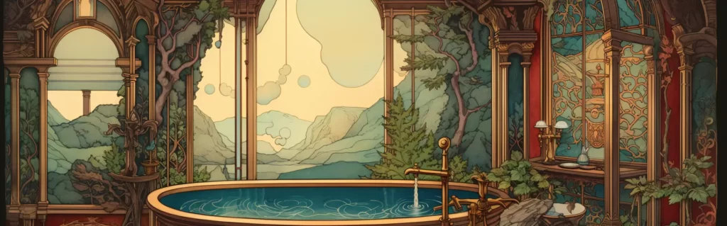 Illustration du rêve bain