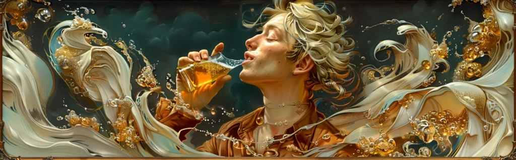 Illustration du rêve beuverie