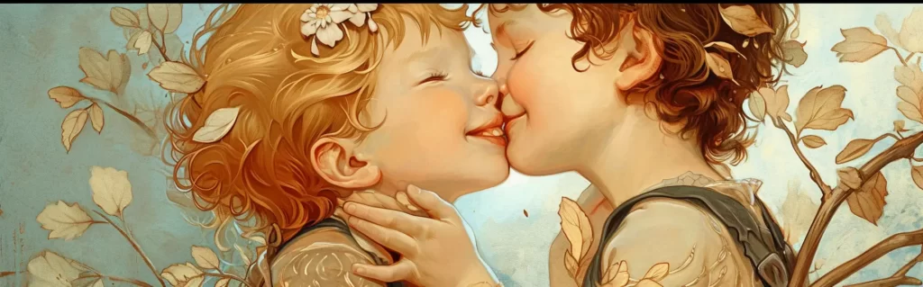 Illustration du rêve bisou