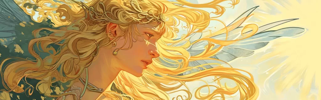 Illustration du rêve blonde