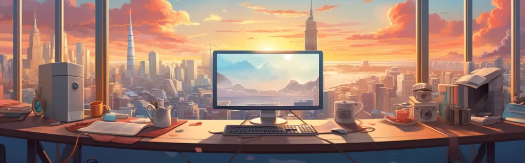 Illustration du rêve bureau