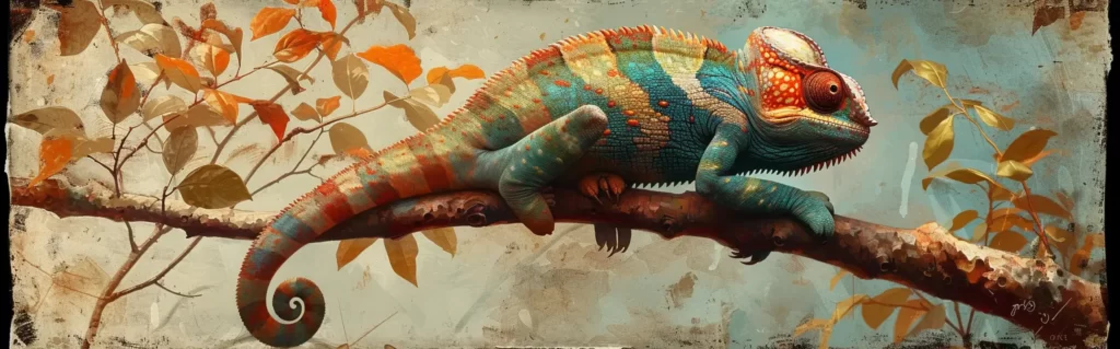 Illustration du rêve caméléon