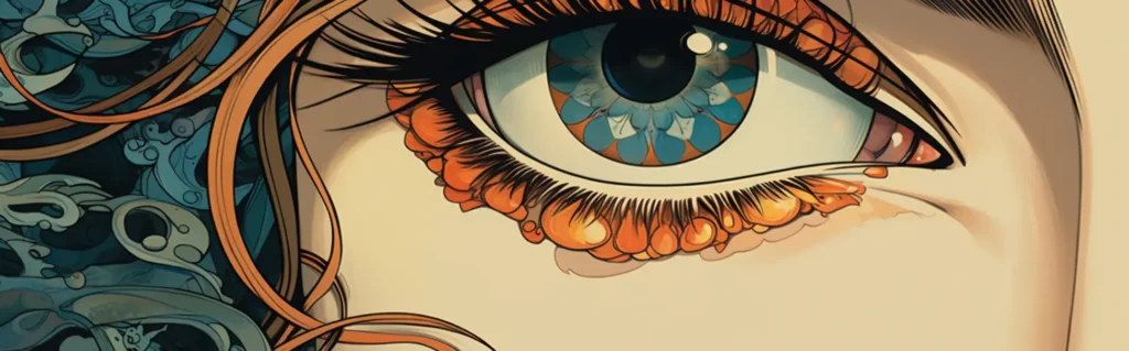 Illustration du rêve cils