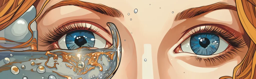 Illustration du rêve lentilles de contact