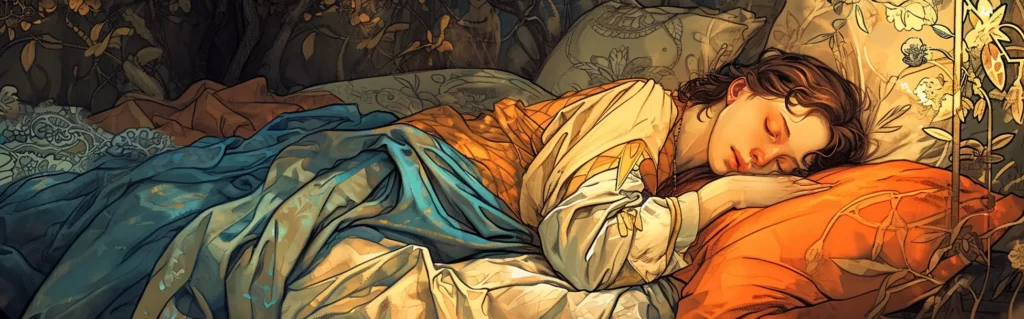 Illustration du rêve dormir