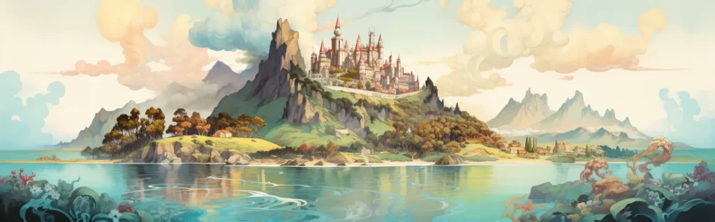 Illustration du rêve île