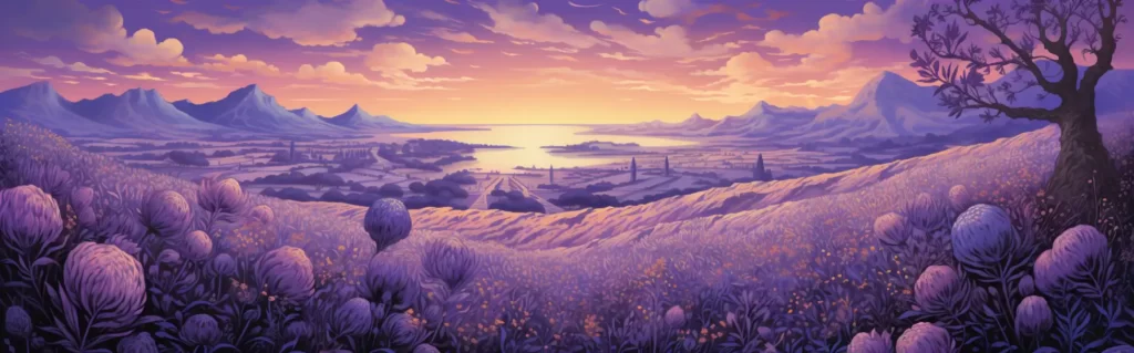 Illustration du rêve lavande