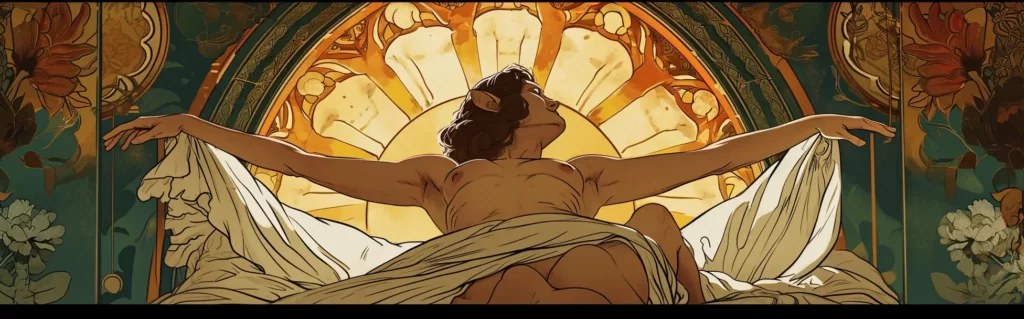 Illustration du rêve se lever