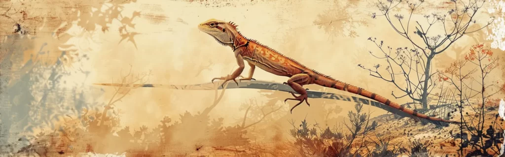 Illustration du rêve lézard