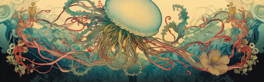 Illustration du rêve méduse (animal)