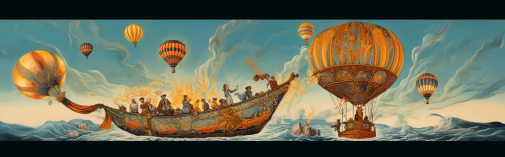 Illustration du rêve montgolfière