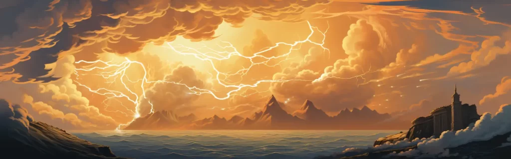 Illustration du rêve orage/éclair