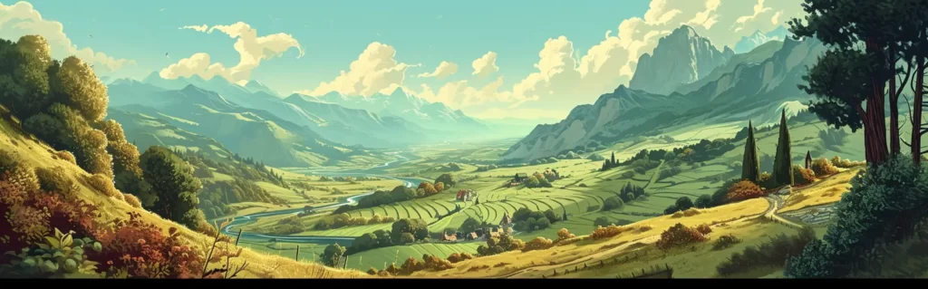 Illustration du rêve pays