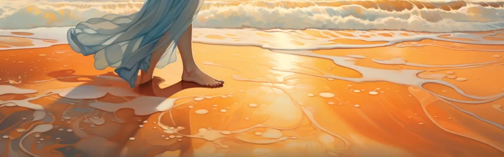 Illustration du rêve pieds nus
