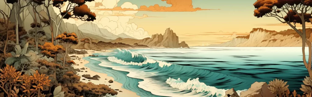 Illustration du rêve berge