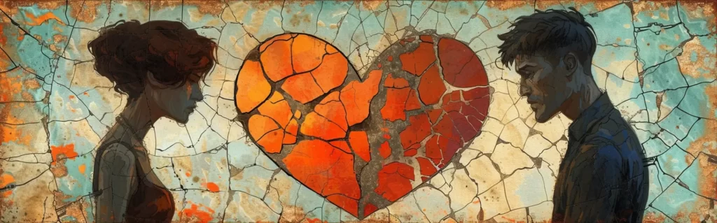Illustration du rêve rupture amoureuse