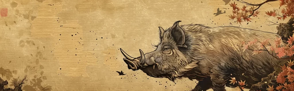 Illustration du rêve sanglier