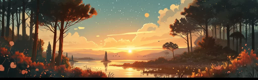 Illustration du rêve soir