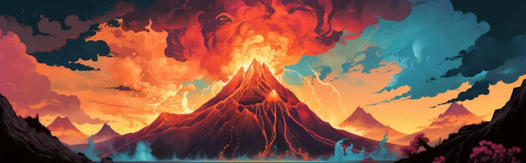 Illustration du rêve volcan
